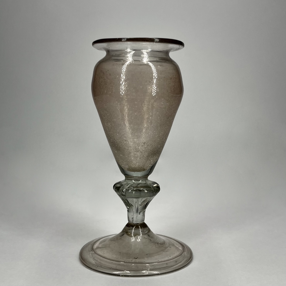 Pilulier en verre soufflé du XVIIIe siècle - Manufacture de la Margeride ? pharmacie 18e