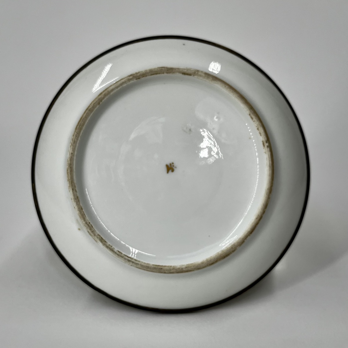 Paire de tasses en porcelaine et argent d'époque Art nouveau par Frédéric Hennig XXe siècle 20e-photo-4