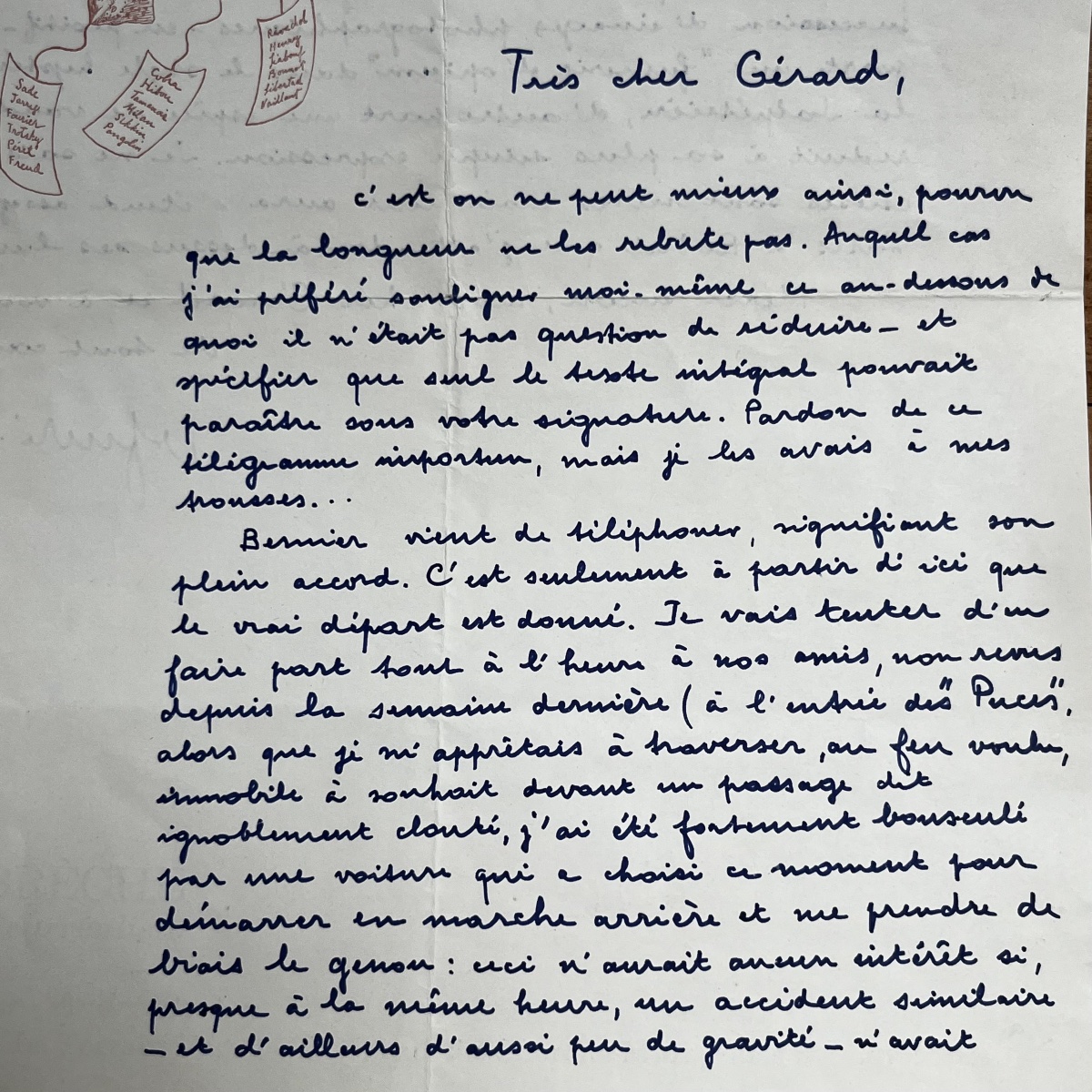 André Breton - Signed Autograph Letter To Gérard Legrand - May 1965 - Surrealist Manuscript-photo-1