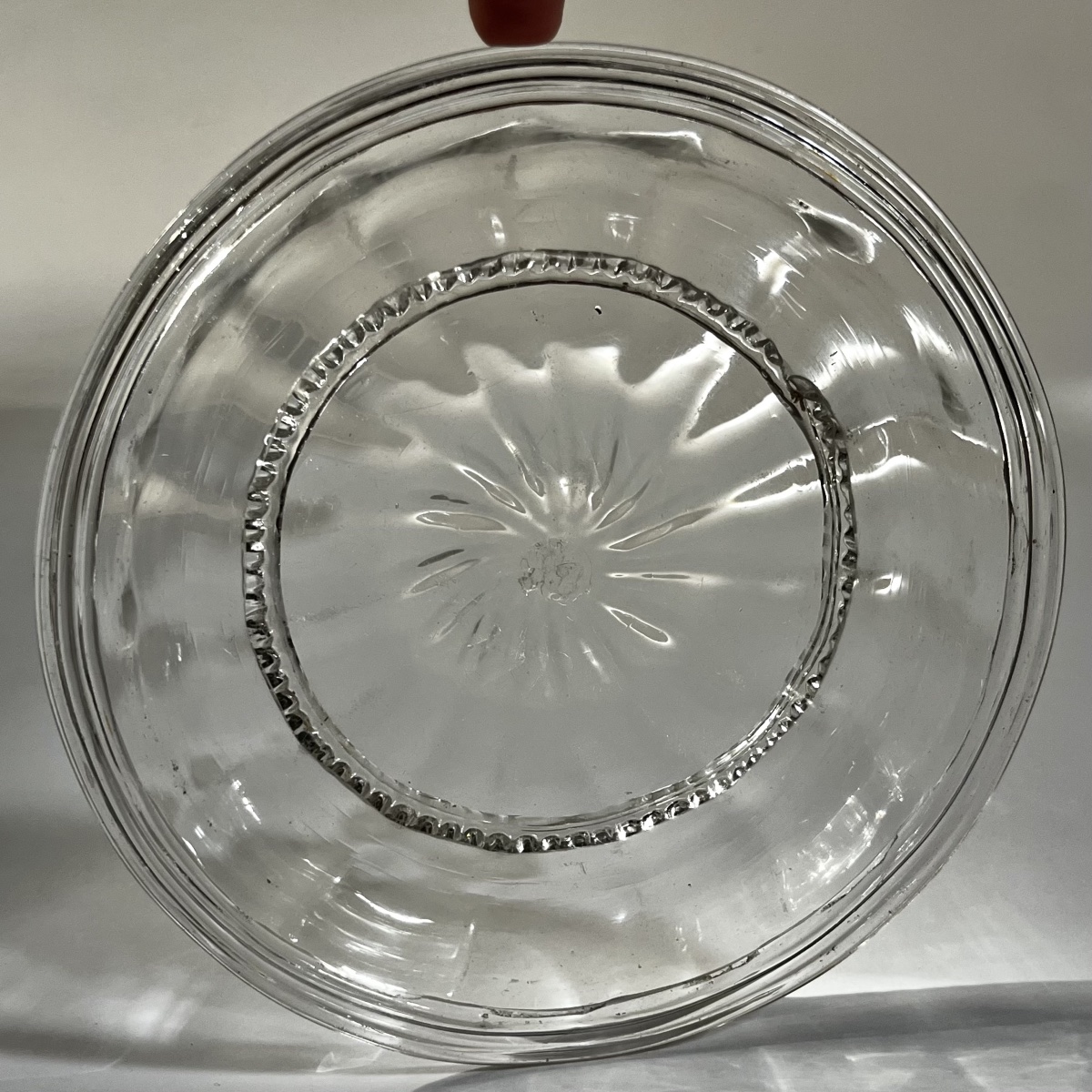 18th-century Blown-glass Candy Dish Or Bonbonniere With Fluted Decoration; 18th-century Candy Jar-photo-8