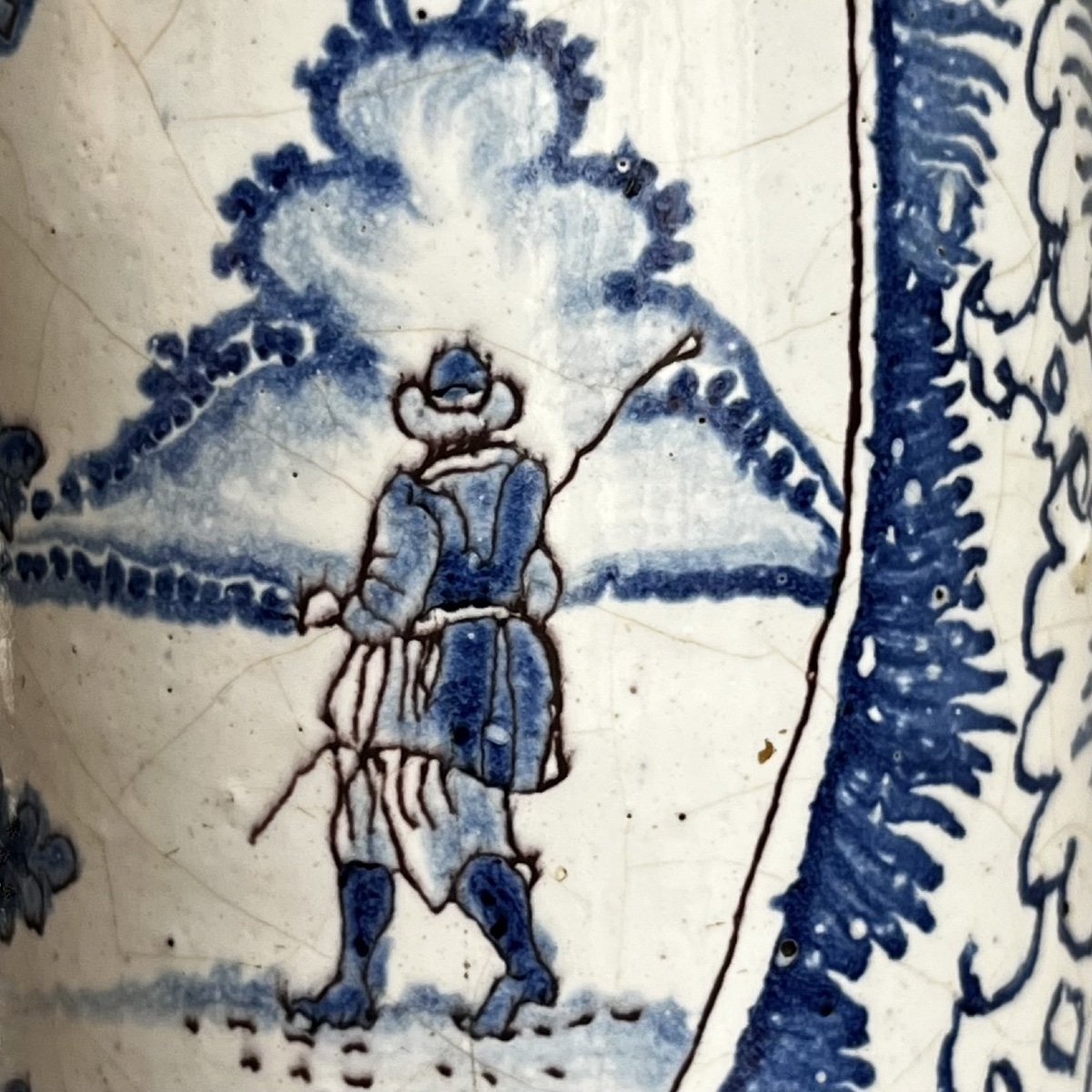 Vase cornet en faïence de Delft (?) – XVIIIe siècle 18e-photo-2