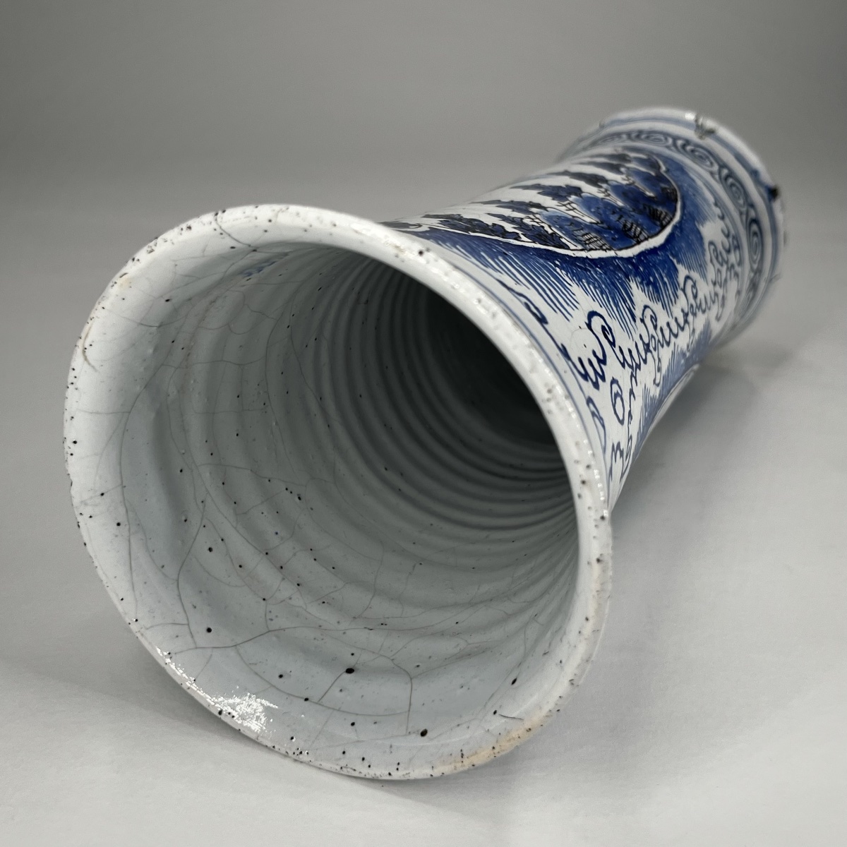 Vase cornet en faïence de Delft (?) – XVIIIe siècle 18e-photo-6