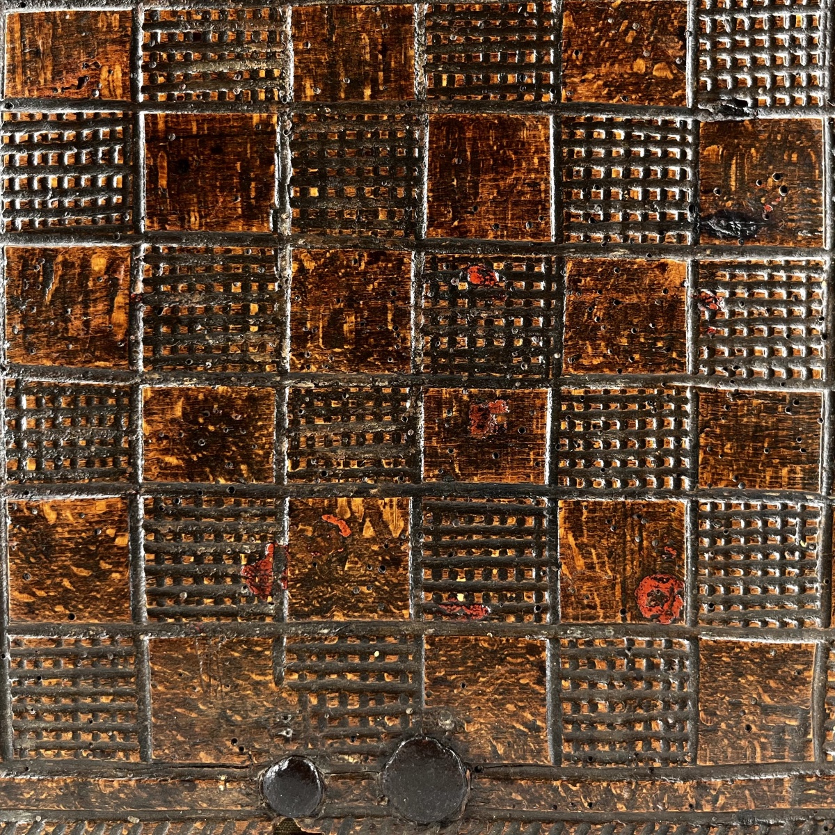 Strategy Game Set – 18th-century Norman Folk Art-photo-2