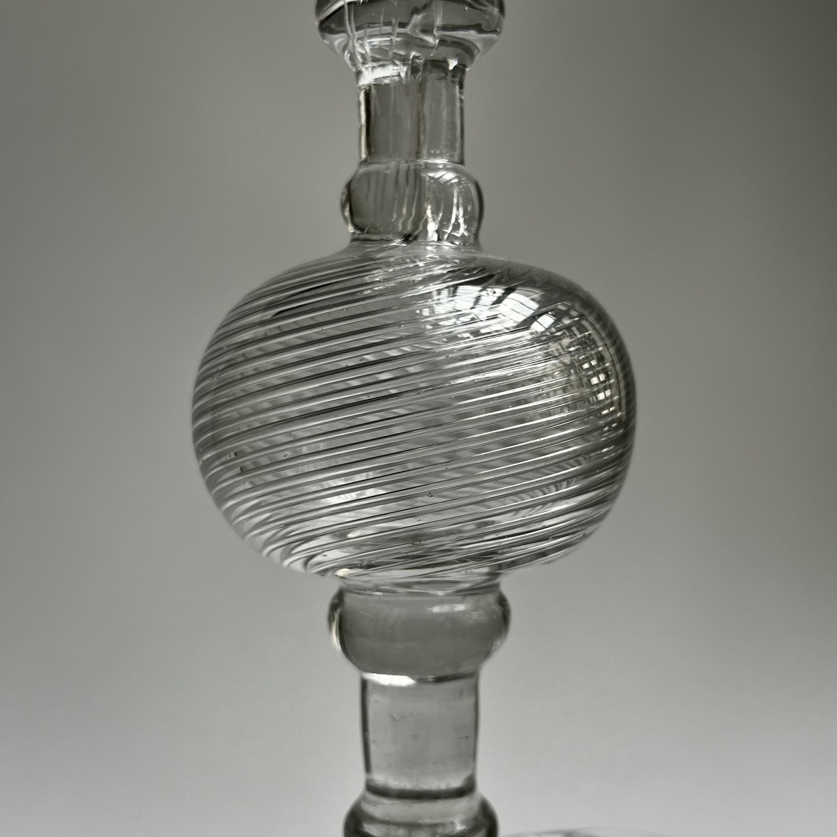 Blown-glass Oil And Vinegar Set - Normandy, Late 18th Century -photo-3