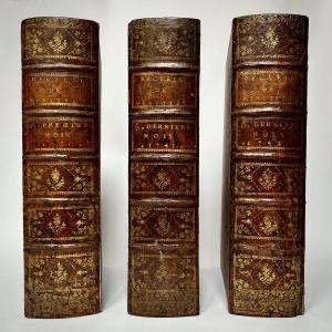 Trois grandes boîtes à archives - coffrets de rangement cachettes reliures de livres du XVIIIe