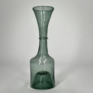 Green-tinted Blown Glass Oil Or Wine Measure From Languedoc, 18th-19th Century