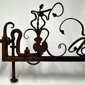 Sicilian Wrought Iron Chariot Element, 18th-19th Century - Folk Art Sicily 18th-19th Century