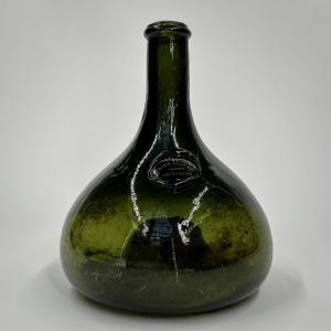 Hand-blown Glass Wine Bottle - Fritz Glimpfs, Amsterdam - 19th Century