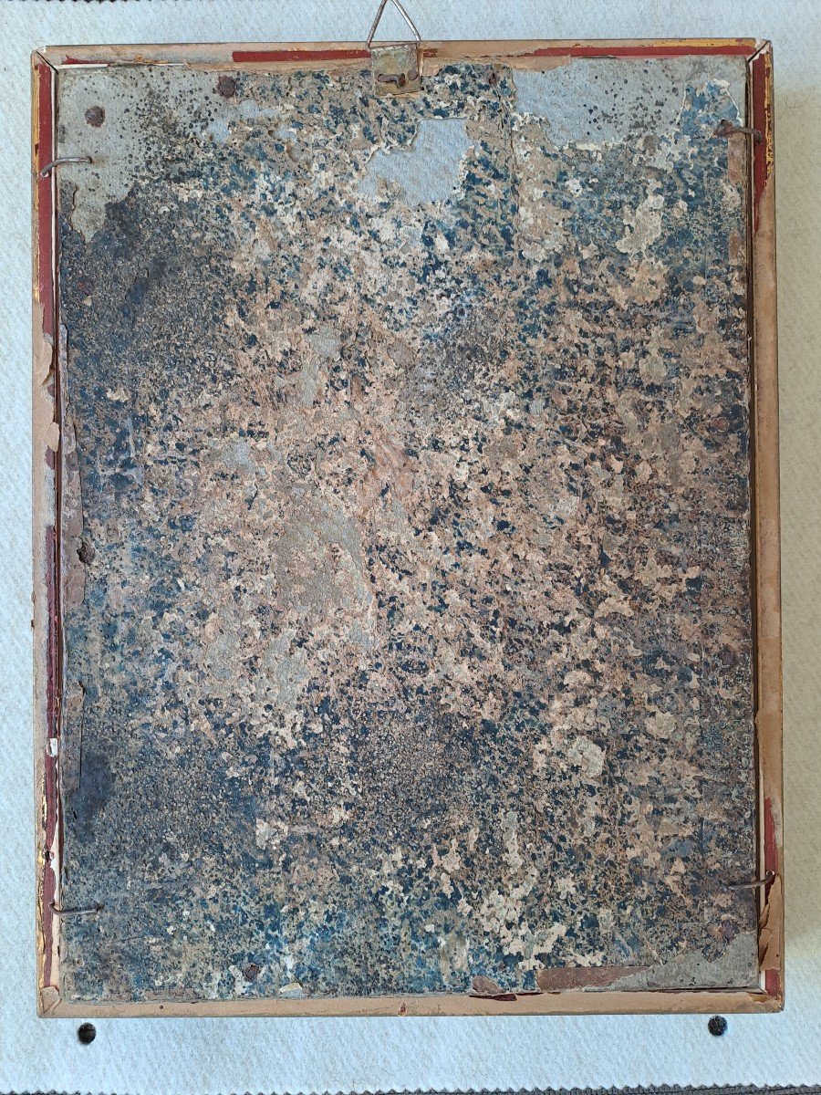 Cadre Reliquaire de l'Ange Gardien Début XIXème Siècle-photo-1