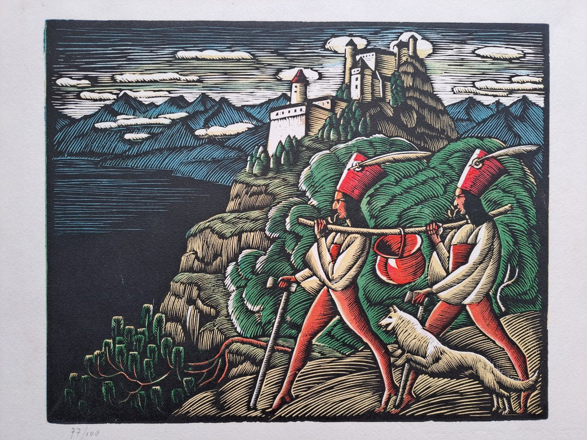 Woodcut By Wladyslaw Skoczylas -photo-3