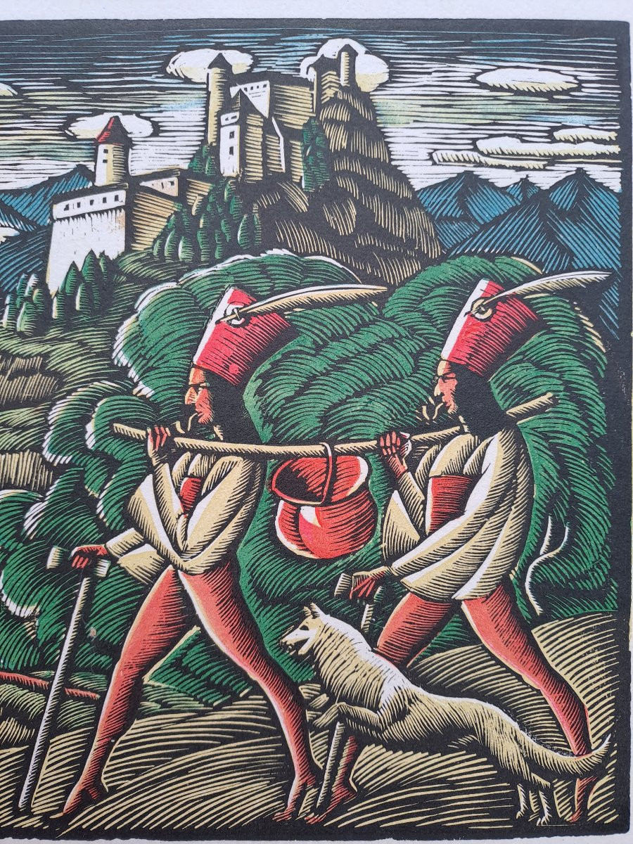 Woodcut By Wladyslaw Skoczylas -photo-4