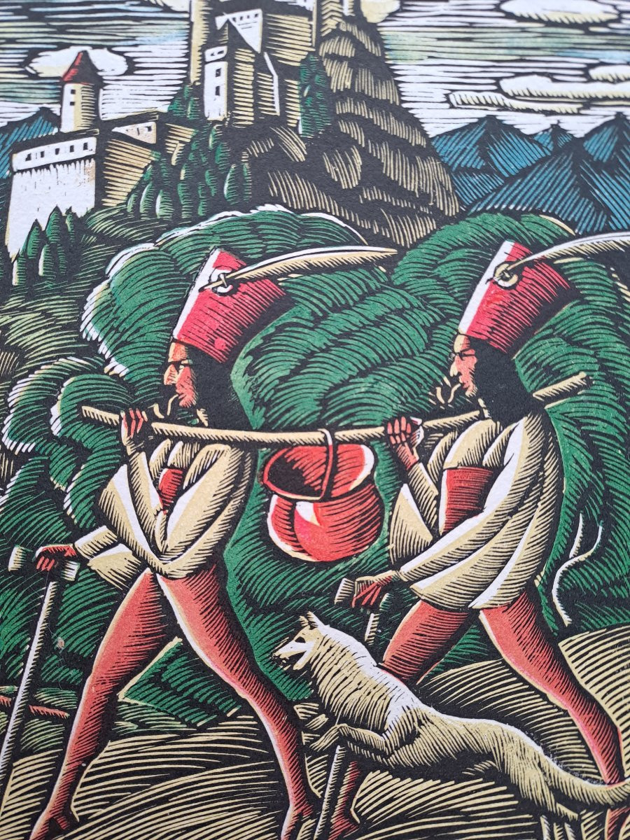 Woodcut By Wladyslaw Skoczylas -photo-1