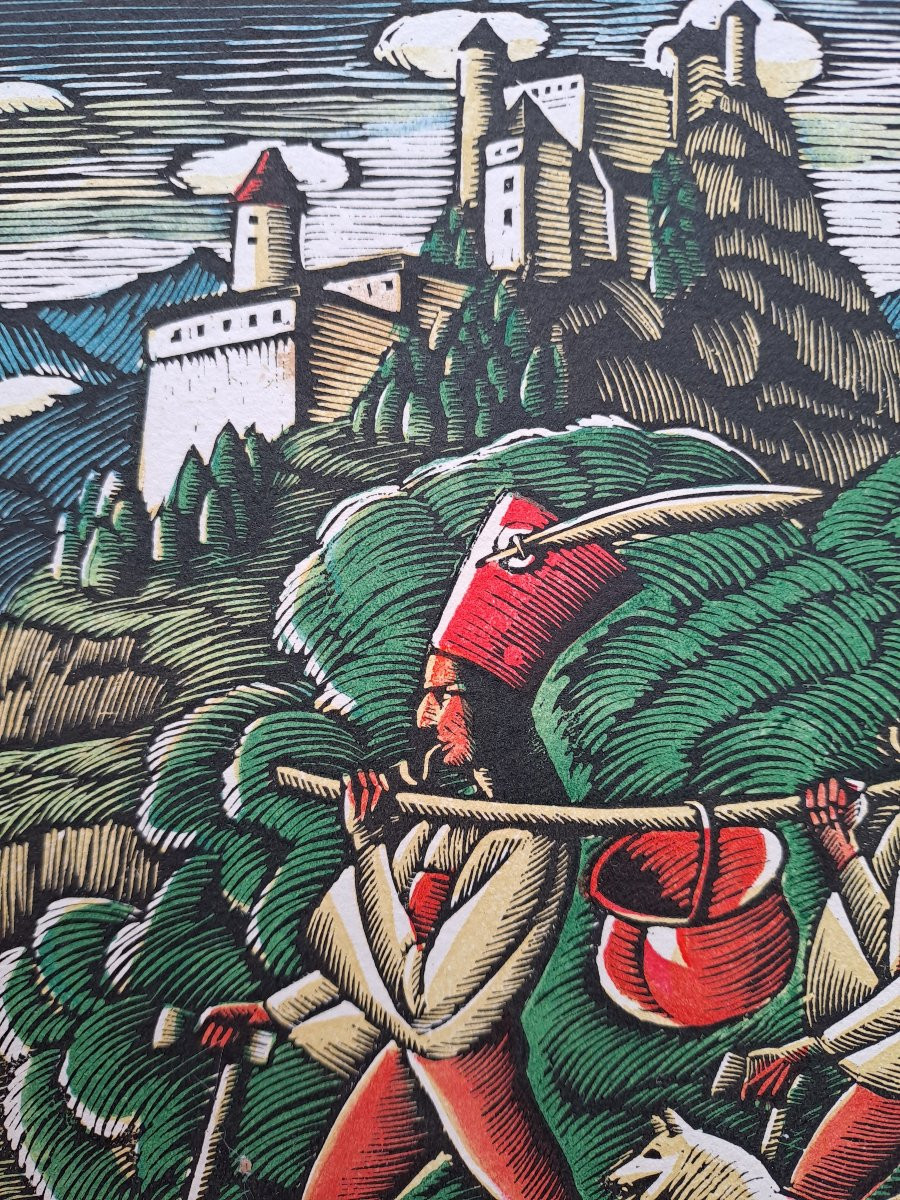 Woodcut By Wladyslaw Skoczylas -photo-2