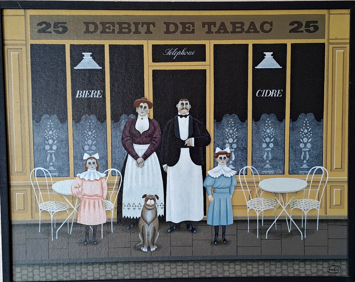 Tableau " Débit de tabac "  de Jan Balet 