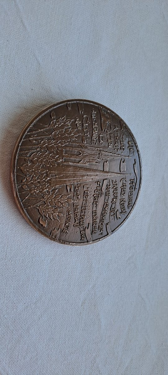 Medal Of The Virgin And Child By Raymond Joly-photo-2