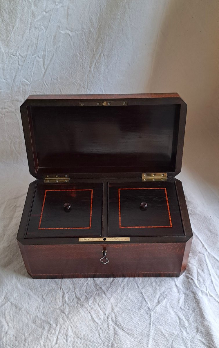 Tea Box Signed Tahan, Supplier To The Emperor-photo-4