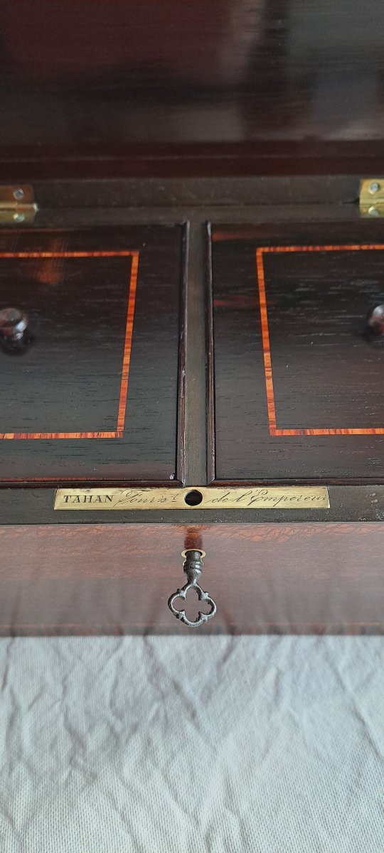 Tea Box Signed Tahan, Supplier To The Emperor-photo-1
