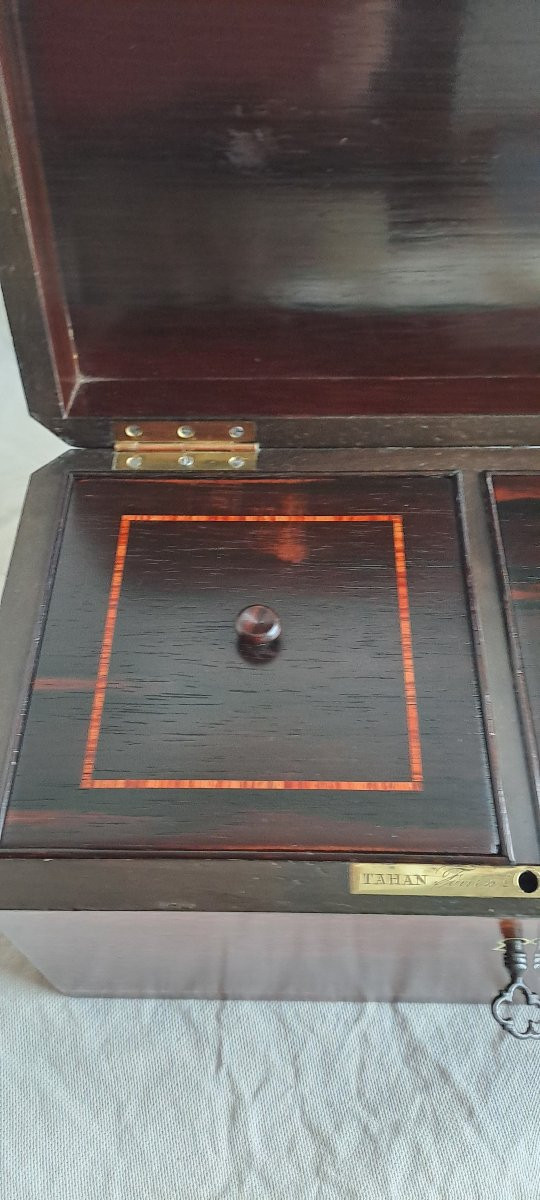 Tea Box Signed Tahan, Supplier To The Emperor-photo-2