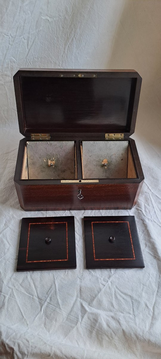 Tea Box Signed Tahan, Supplier To The Emperor-photo-4