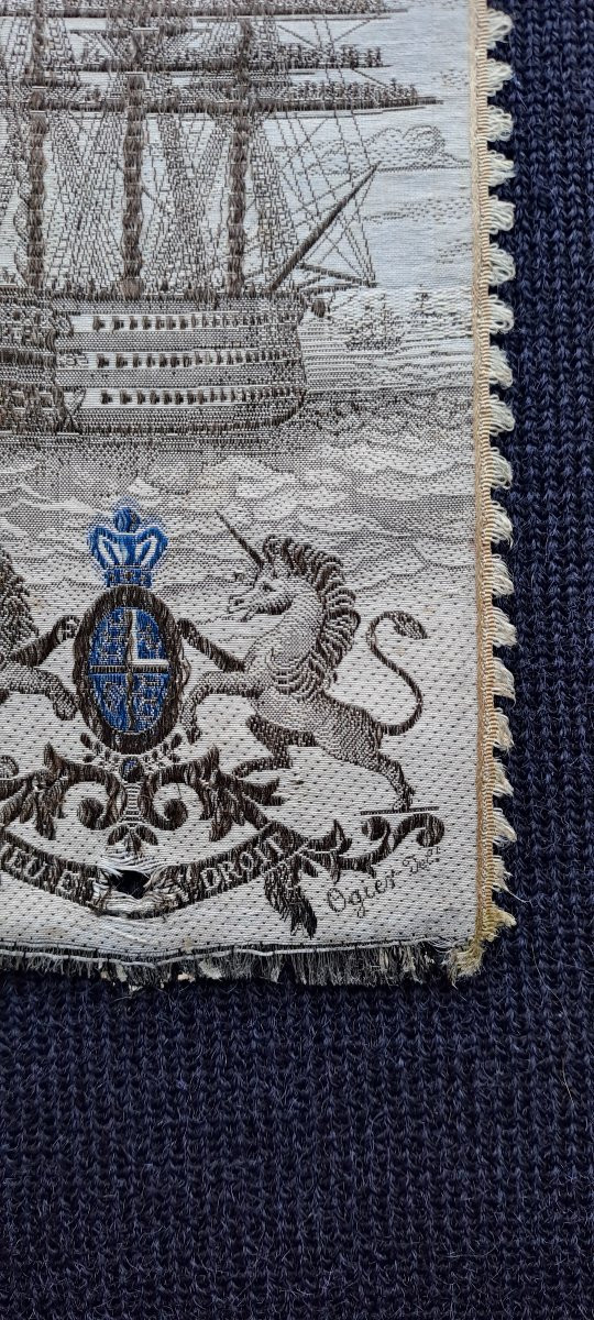 Pièce d'étoffe soie lyon 1850-photo-2