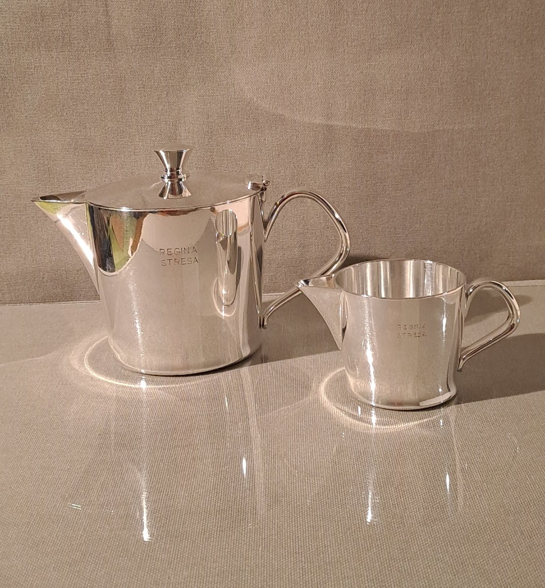 Service à café en métal argenté Gio Ponti et Krupp Milano 1930-photo-2