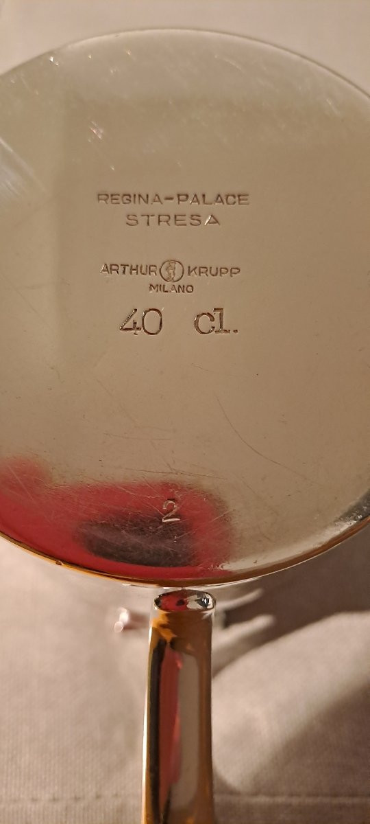 Service à café en métal argenté Gio Ponti et Krupp Milano 1930-photo-4