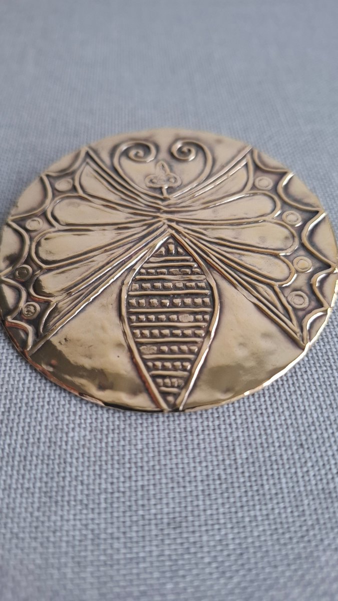 Vermeil Brooch Signed Zolotas-photo-4