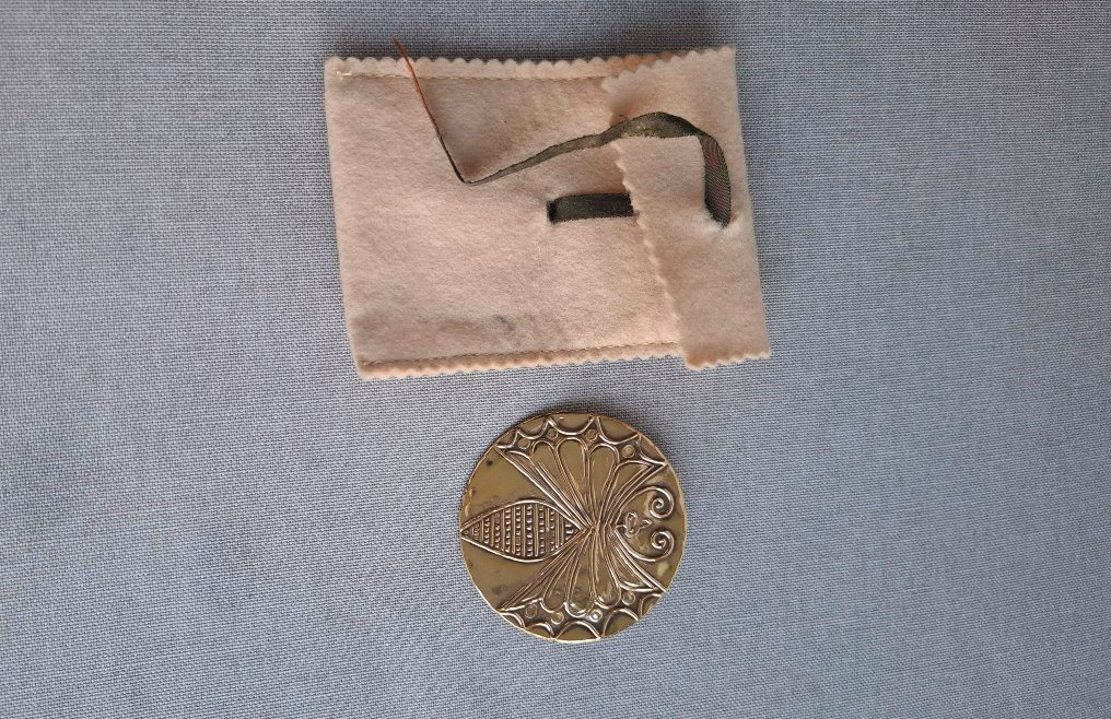 Vermeil Brooch Signed Zolotas-photo-1