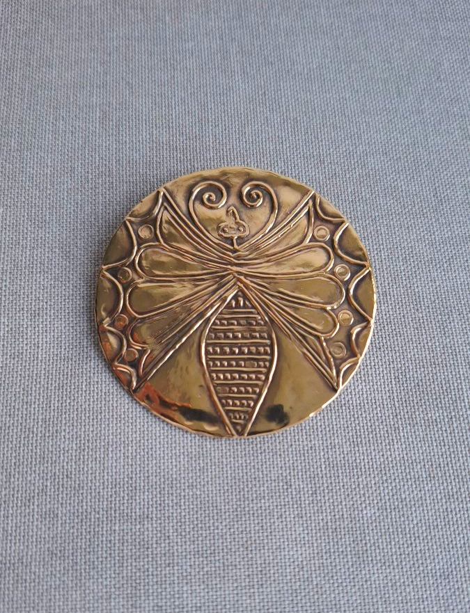 Vermeil Brooch Signed Zolotas