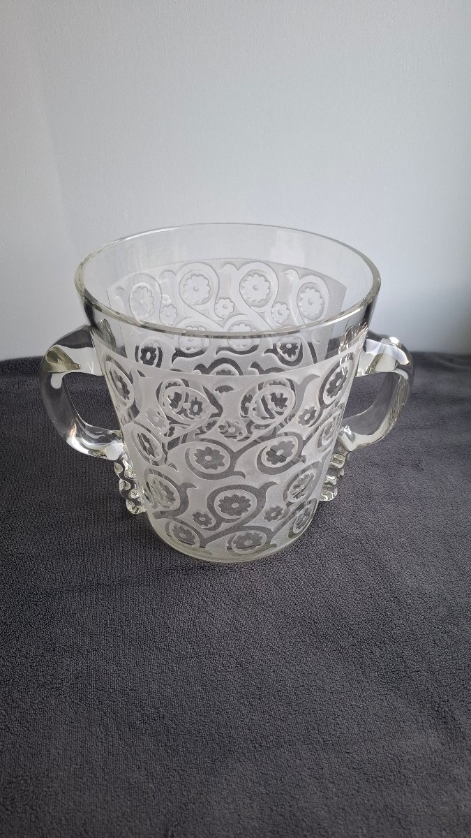 Large Ice Bucket 1950's-photo-3