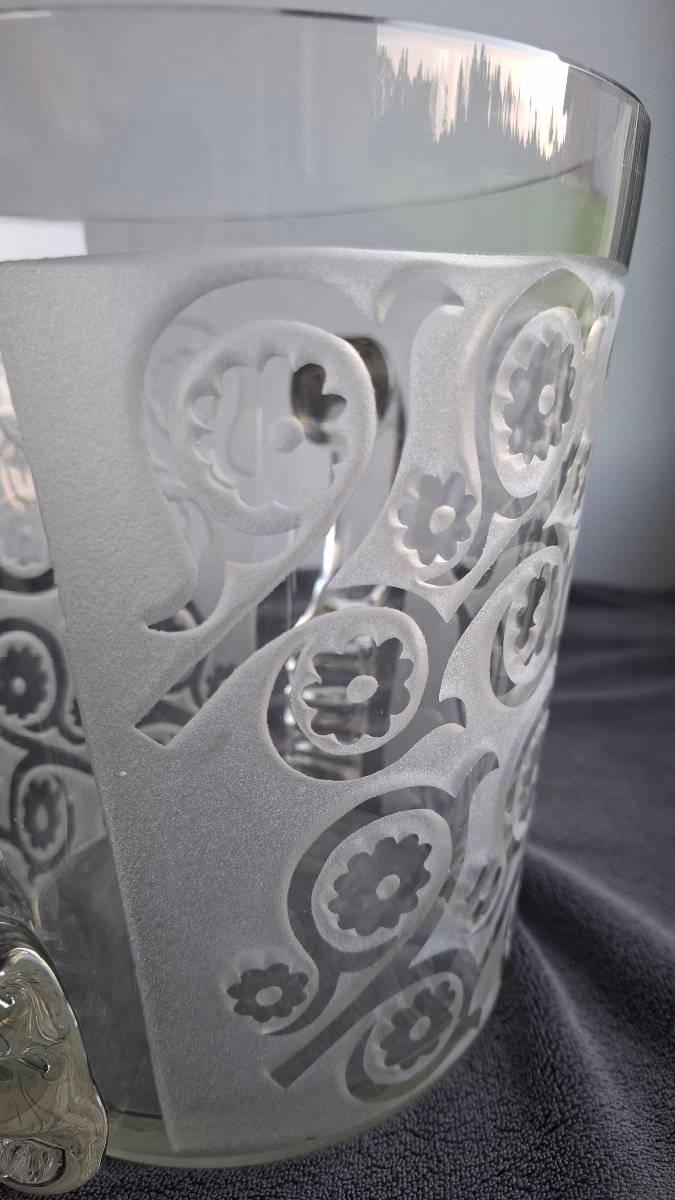 Large Ice Bucket 1950's-photo-4