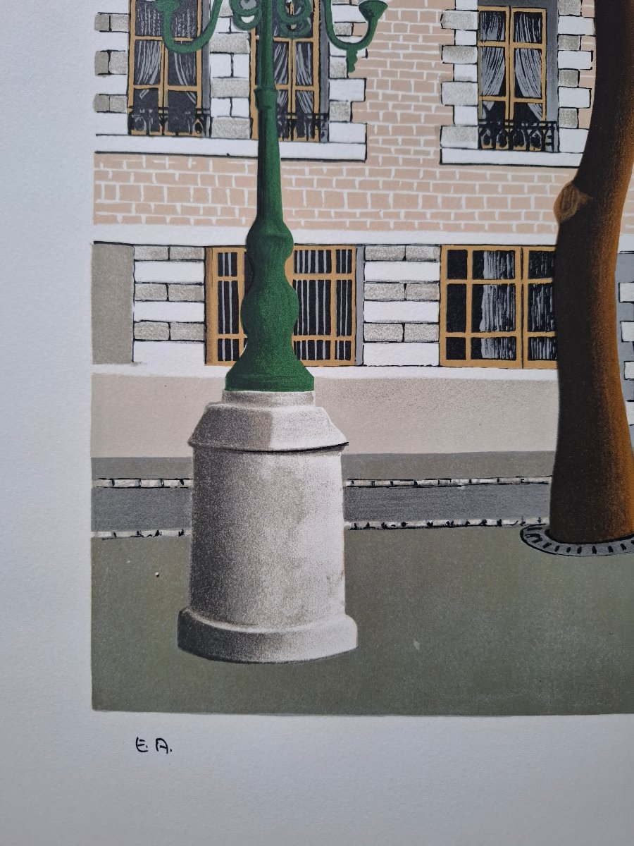 Place Furstenberg - Lithograph By Jules Lefranc-photo-3