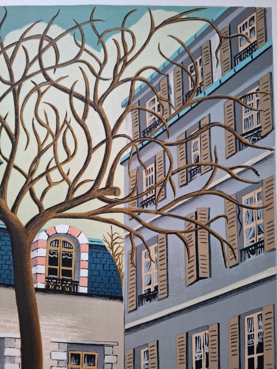 Place Furstenberg - Lithograph By Jules Lefranc-photo-1