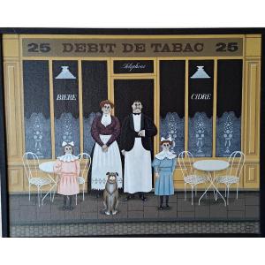 Huile sur bois de Jan Balet 