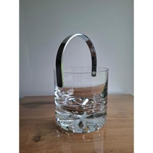 Large Crystal Ice Bucket By Vicke Lindstrand For Kosta Sweden
