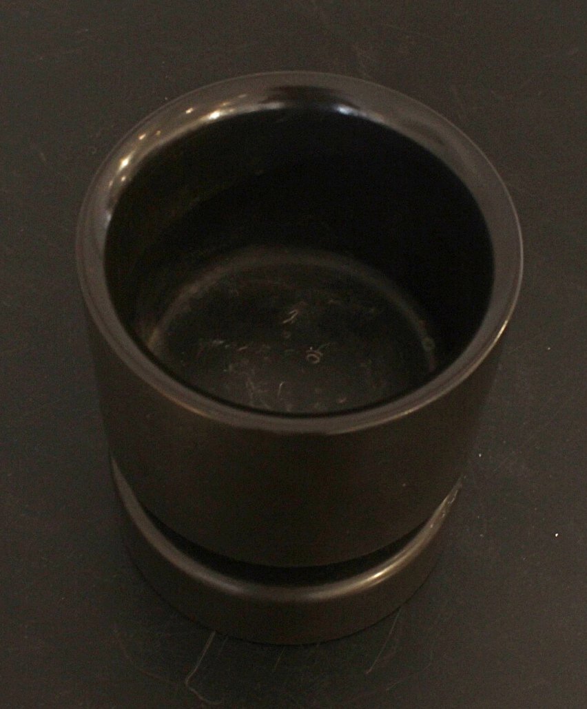 Italian Black Marble Vase By Angelo Mangiarotti-photo-3