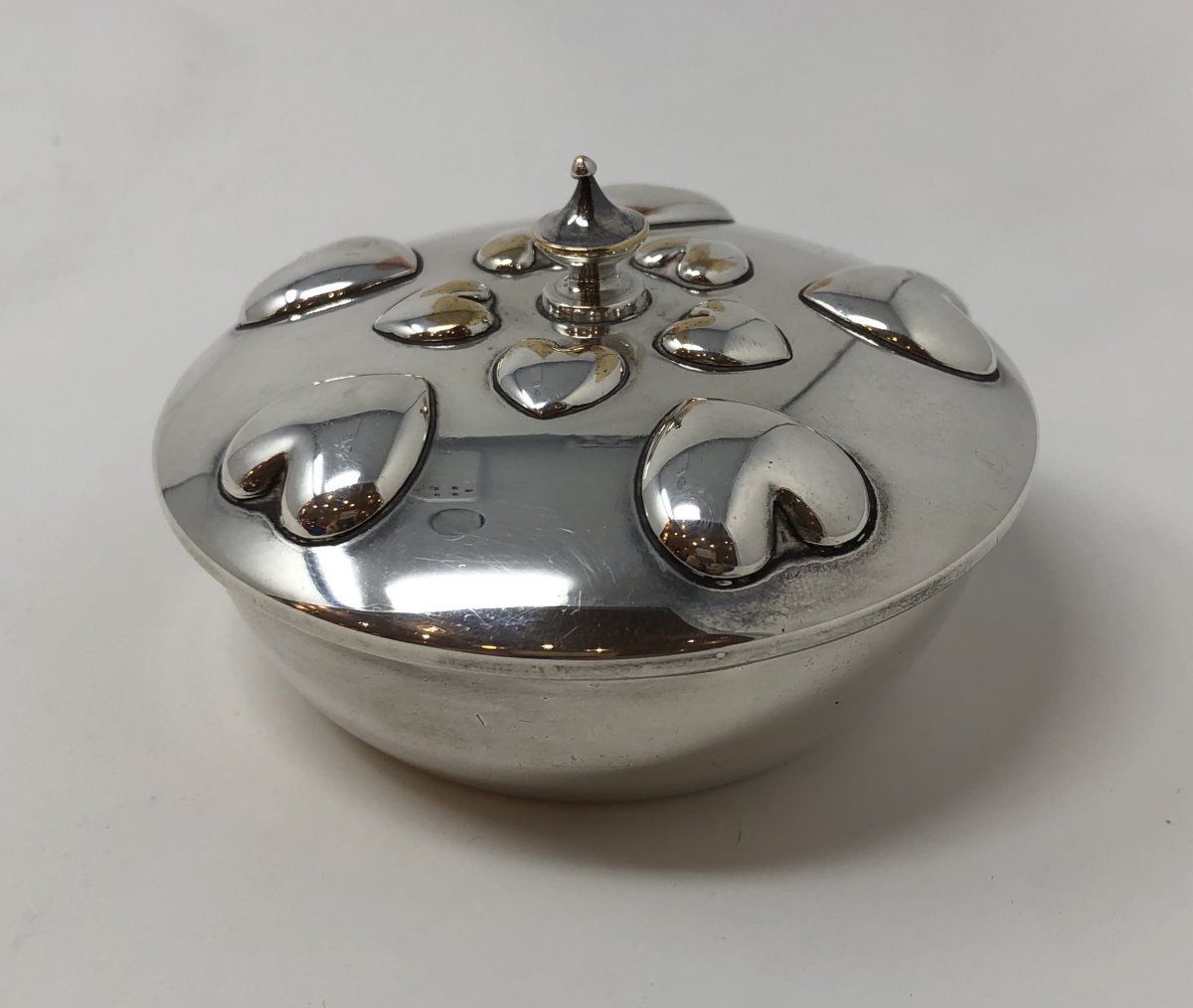 Small Christian Dior Box, Silver Metal-photo-2