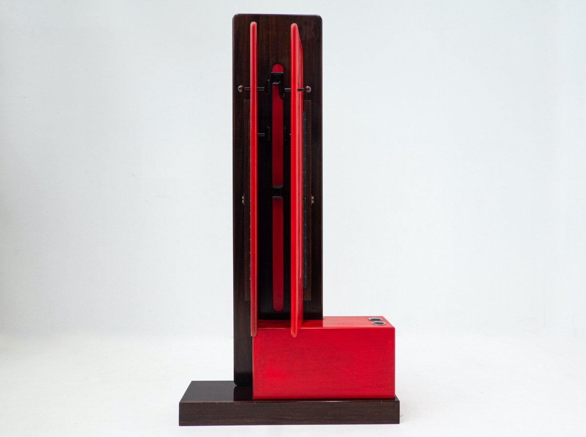 Italian Modular Red Coat Rack By Carlo Di Carli For Fiarm, 1960s-photo-3