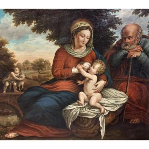 Nativité ou Sainte Famille avec Saint Jean-baptiste 