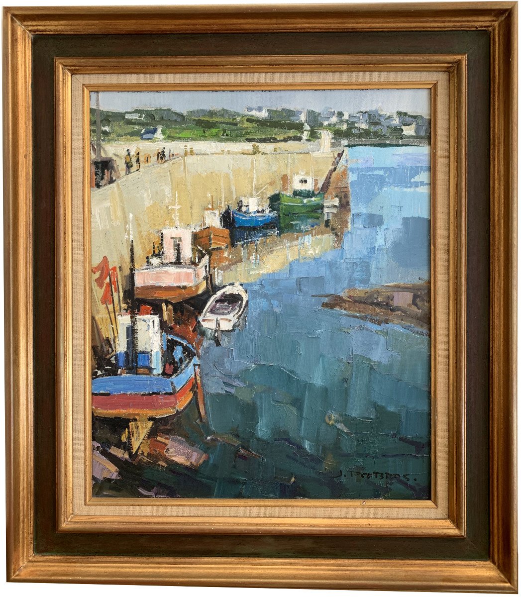 Jean-pierre Le Bras (1931-2017) - Official Painter Of The Navy - Saint-quay, Brittany-photo-2
