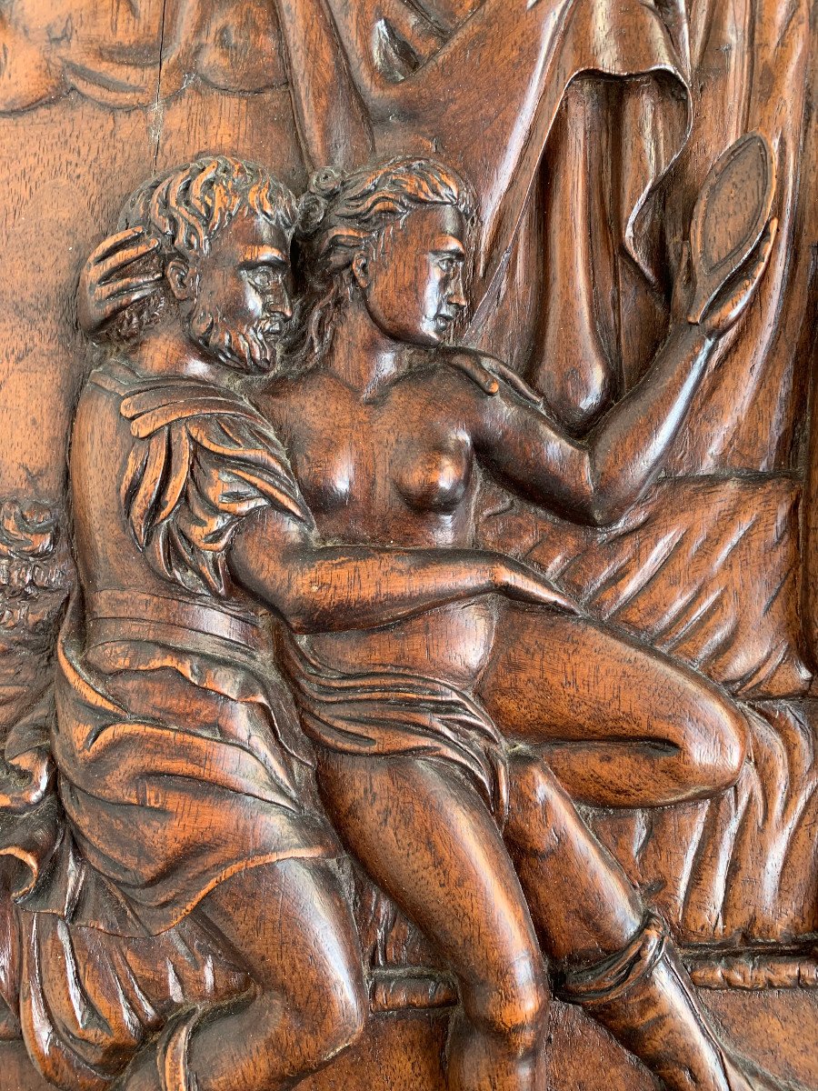 Les Amours des Dieux - 4 panneaux sculptés en haut-relief - Seconde Renaissance-photo-2