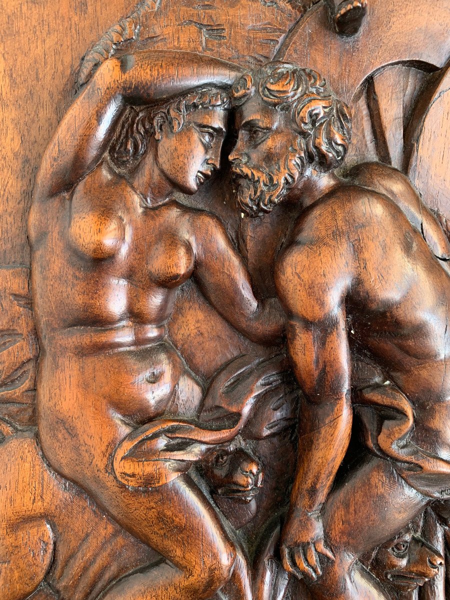 Les Amours des Dieux - 4 panneaux sculptés en haut-relief - Seconde Renaissance-photo-4