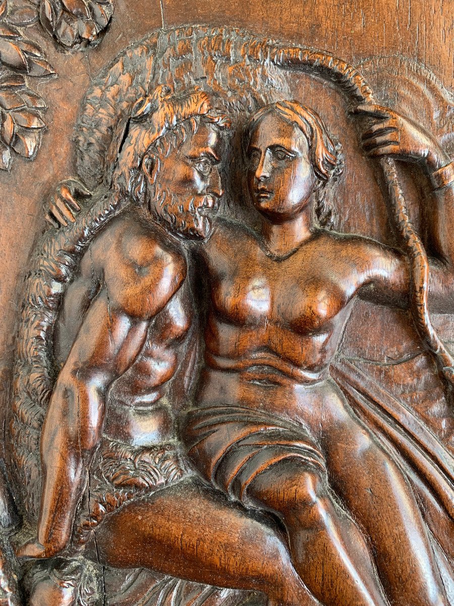 Les Amours des Dieux - 4 panneaux sculptés en haut-relief - Seconde Renaissance-photo-2