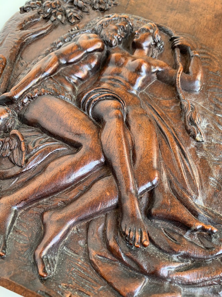 Les Amours des Dieux - 4 panneaux sculptés en haut-relief - Seconde Renaissance-photo-3