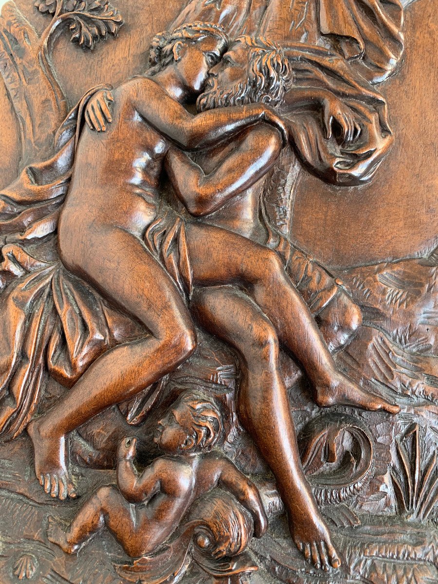 Les Amours des Dieux - 4 panneaux sculptés en haut-relief - Seconde Renaissance-photo-5