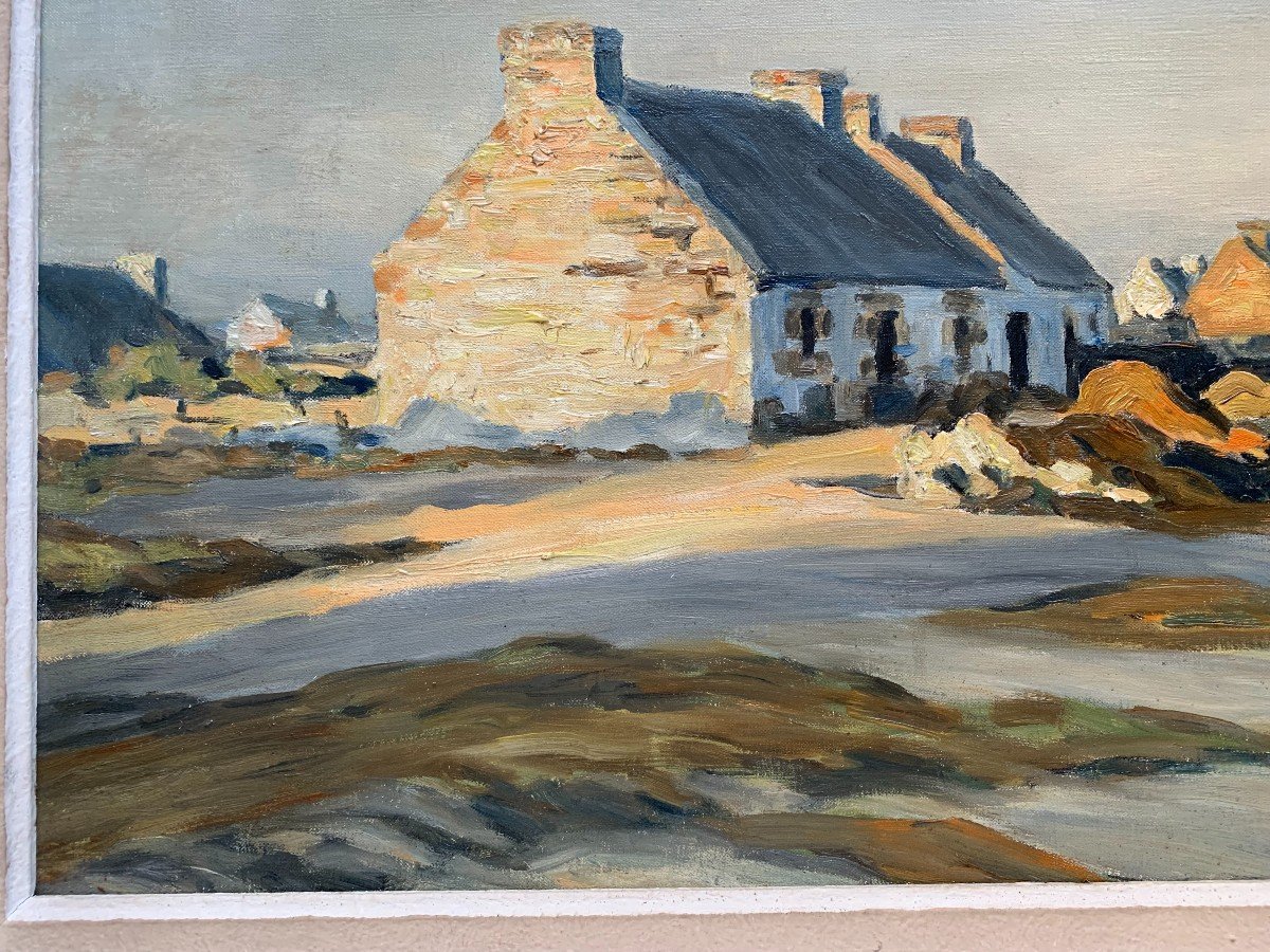 André Dauchez (1870-1948) - La Palue, Brittany - Oil On Canvas-photo-4