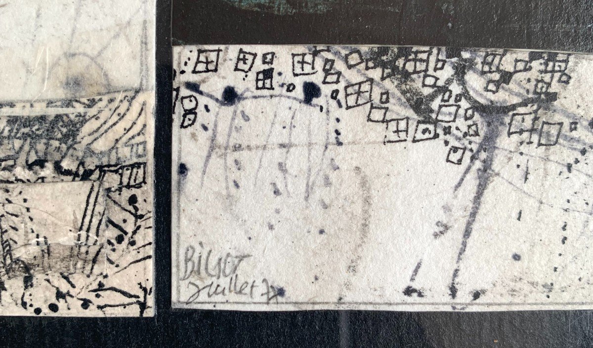 Guy Bigot (1918-1998) - Abstract Composition - Abstraction-photo-3