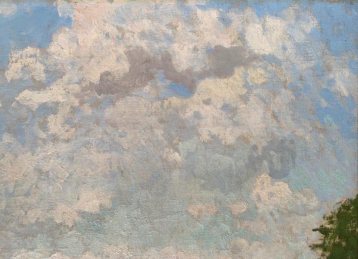 Louis-Marie DESIRÉ-LUCAS (1869-1949) - Quimperlé, Bretagne, 1924 - Huile sur toile -photo-4