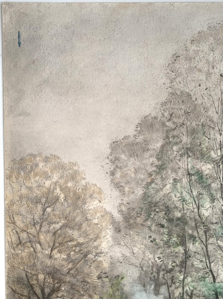 Marie-joseph Clavel Dit Iwill (1850-1923) - Pair Of Drawings 1890 - Landscape-photo-4