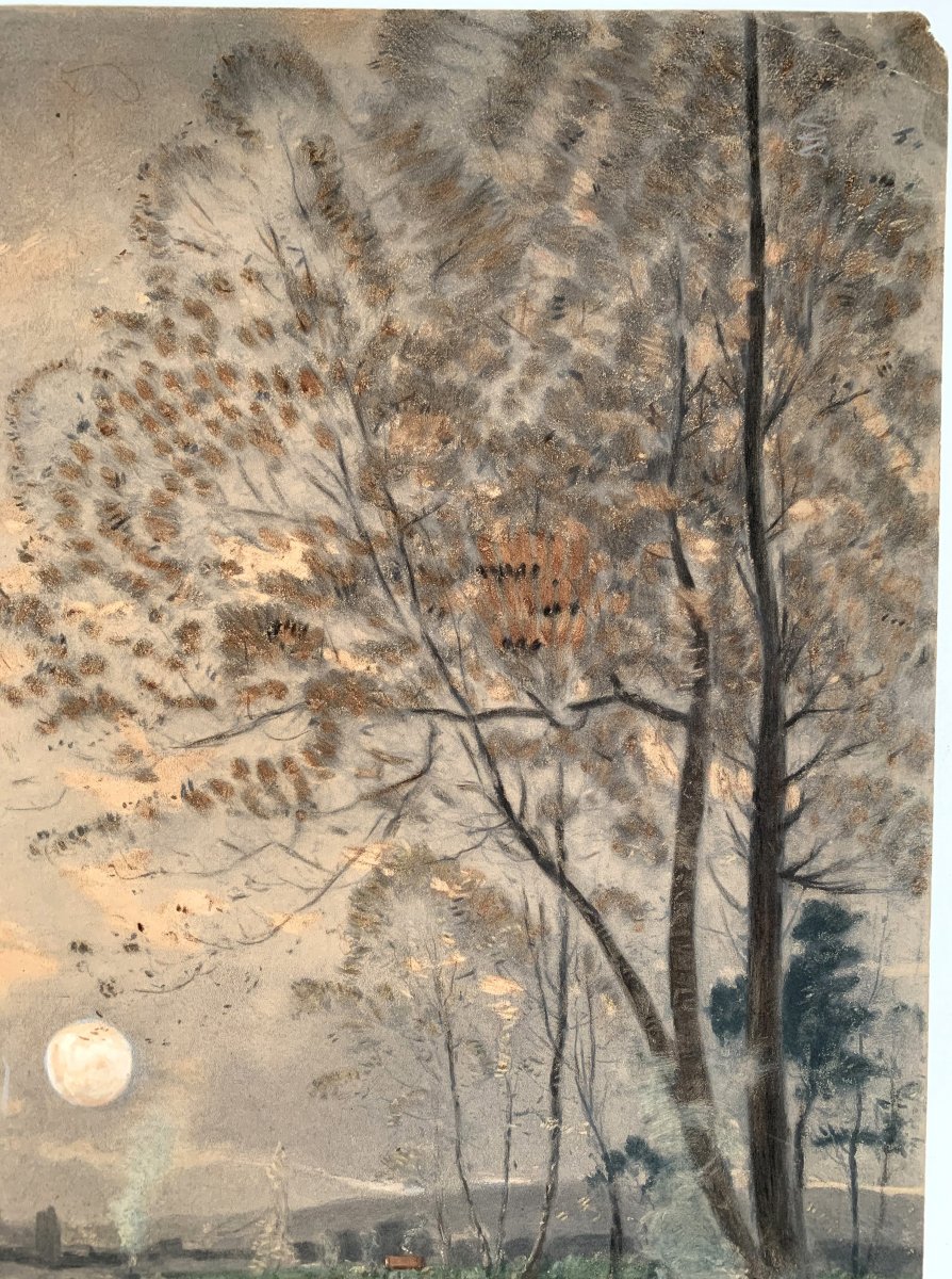 Marie-Joseph Clavel dit IWILL (1850-1923) - Paire de dessins 1890 - Paysage-photo-7